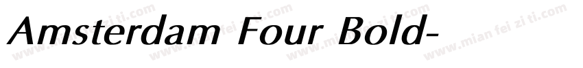 Amsterdam Four Bold字体转换
